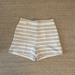 Zara Basic high rise striped shorts, size small